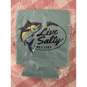 Salt Life Live Salty Can Drink Koozie Holder
